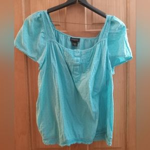 Teal cotton top